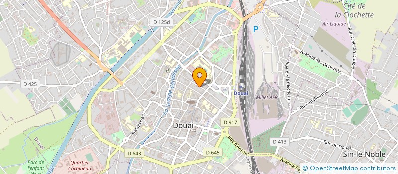 localisation de l'entreprise EP CONSULTANT à DOUAI