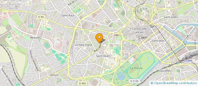localisation de l'entreprise EP DIGITAL X à CAEN