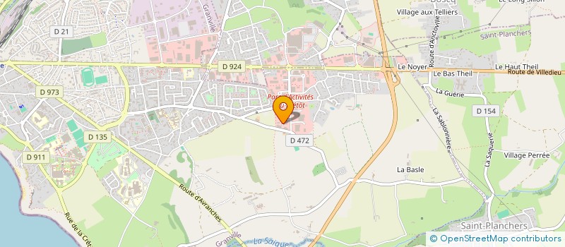 localisation de l'entreprise EP FITNESS  GRANVILLE