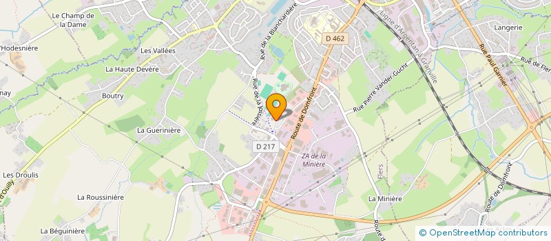 localisation de l'entreprise EP HOLDING à FLERS