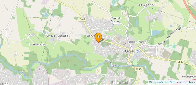 localisation de l'entreprise EP INVEST à ORVAULT