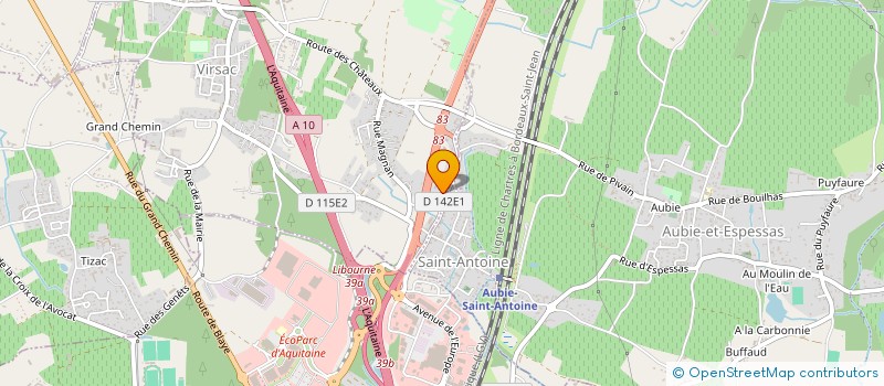 localisation de l'entreprise EP METAL ECIMETTE B  VIRSAC