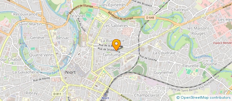 localisation de l'entreprise EP OCEAN  NIORT