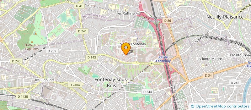 localisation de l'entreprise EP SAINT DENIS à FONTENAY-SOUS-BOIS