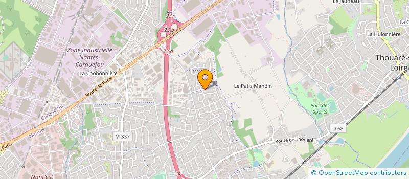 localisation de l'entreprise EP SIGNALETIQUE à SAINTE-LUCE-SUR-LOIRE