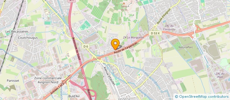 localisation de l'entreprise EP SPAS & BIEN-ETRE  SORGUES