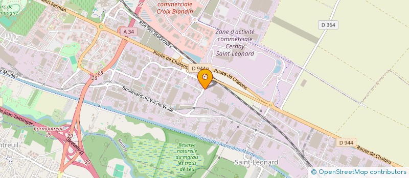 localisation de l'entreprise EP SPV  REIMS