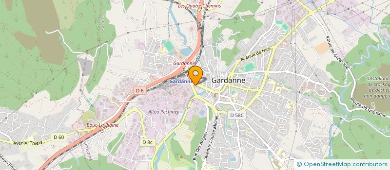 localisation de l'entreprise EP TOULON à GARDANNE