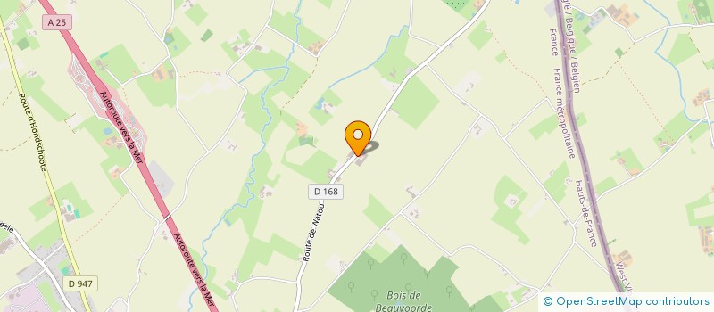 localisation de l'entreprise EP VEHICULES MATERIELS  STEENVOORDE