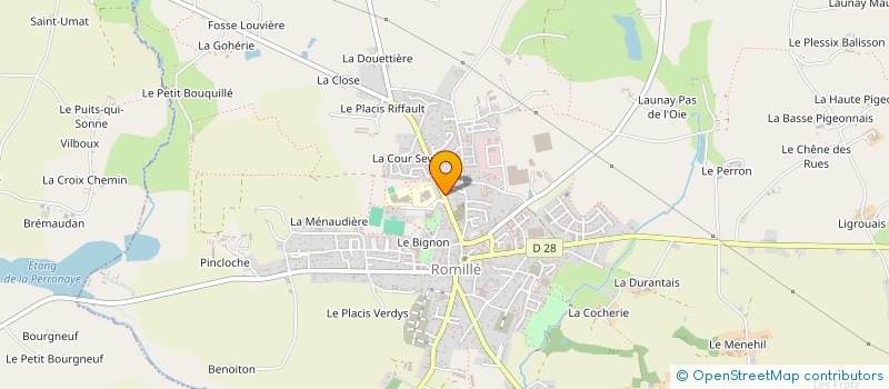 localisation de l'entreprise EP2G PRO  ROMILLE