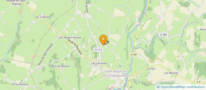 localisation de l'entreprise EP2L  SAINT-MAURICE-LES-CHATEAUNEUF