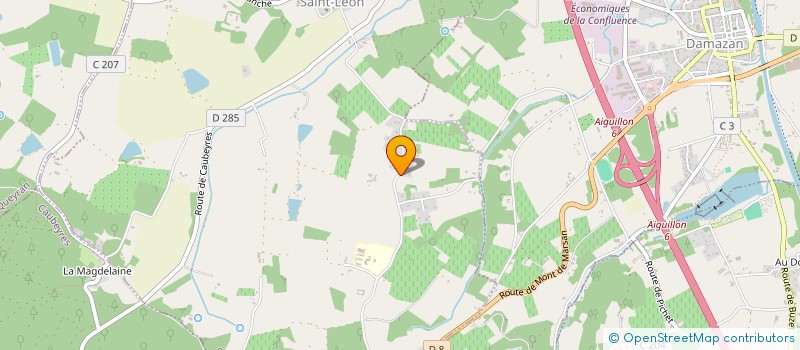 localisation de l'entreprise EP2M INVEST  SAINT-LEON