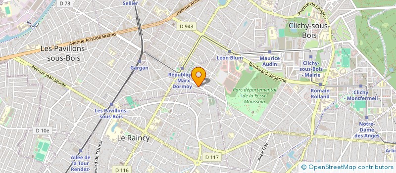 localisation de l'entreprise EP2S à CLICHY-SOUS-BOIS