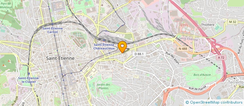 localisation de l'entreprise EP30 à SAINT-ETIENNE