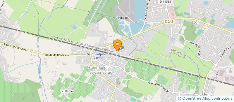 localisation de l'entreprise EP33  SAINT-SULPICE-ET-CAMEYRAC