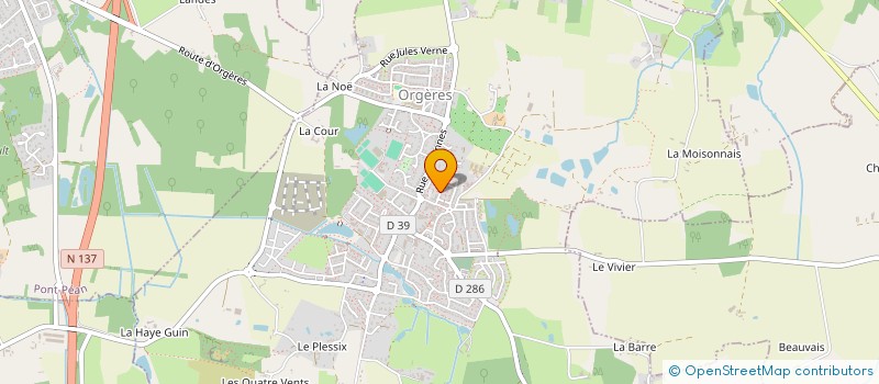 localisation de l'entreprise EP35 à ORGERES