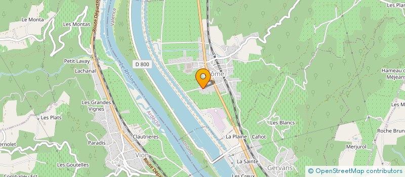 localisation de l'entreprise EP6  EROME