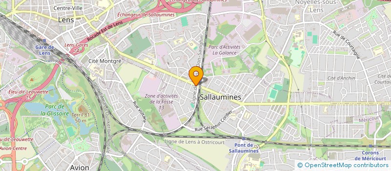 localisation de l'entreprise EPA SERVICES à SALLAUMINES