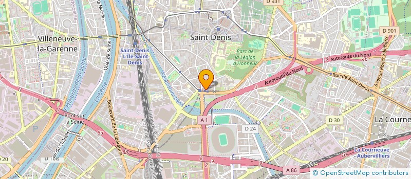 localisation de l'entreprise EPA1 à SAINT-DENIS
