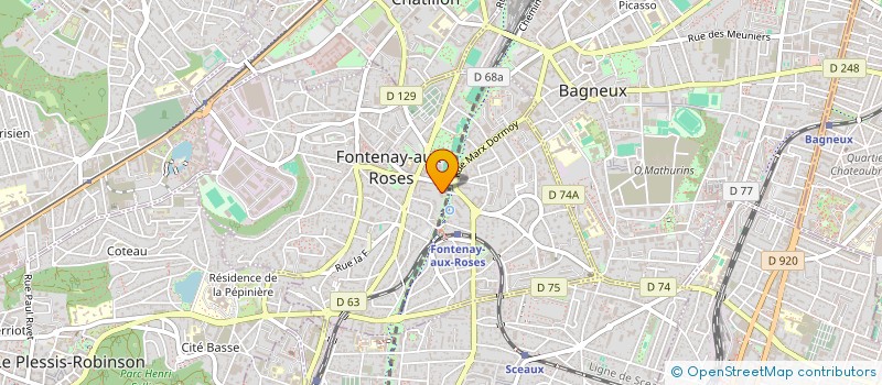 localisation de l'entreprise EPAC à FONTENAY AUX ROSES