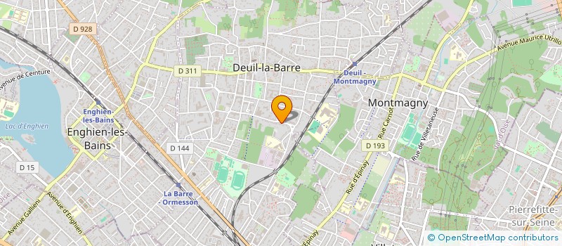 localisation de l'entreprise EPACUS à DEUIL-LA-BARRE