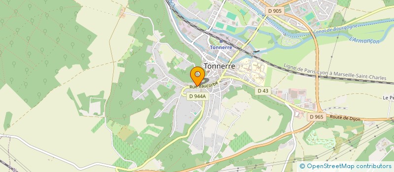 localisation de l'entreprise EPAGE DE L'ARMANCON à TONNERRE