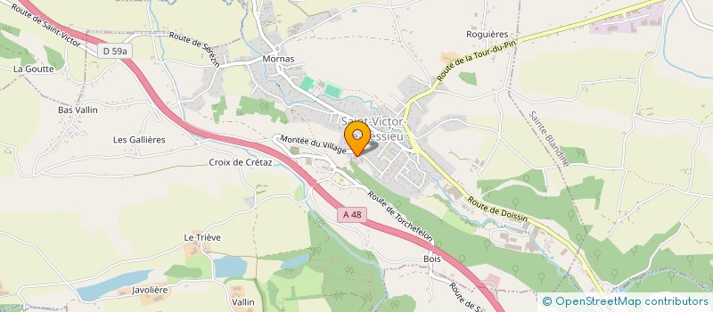 localisation de l'entreprise EPAGE DE LA BOURBRE à SAINT-VICTOR-DE-CESSIEU
