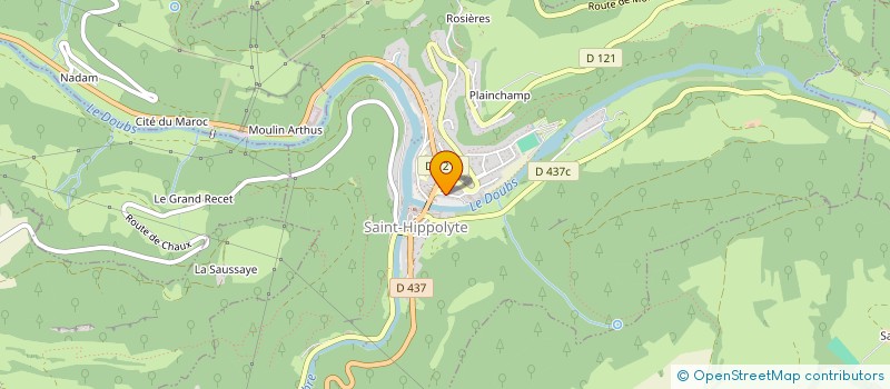 localisation de l'entreprise EPAGE DOUBS - DESSOUBRE à SAINT-HIPPOLYTE