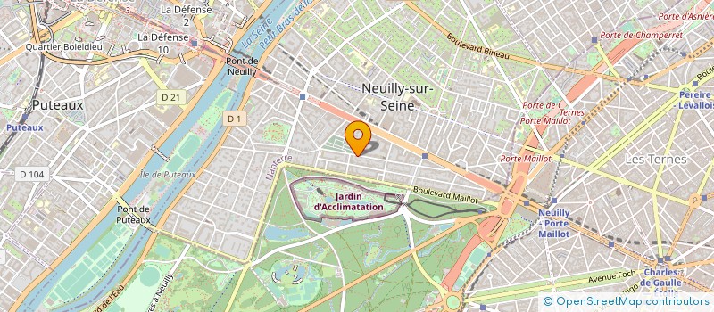 localisation de l'entreprise EPAJ à NEUILLY-SUR-SEINE