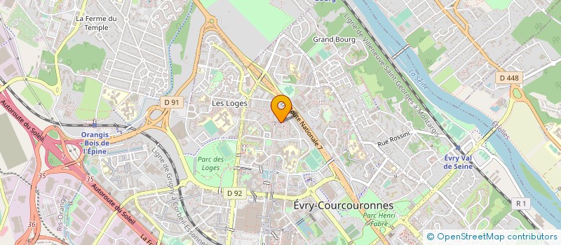 localisation de l'entreprise EPANOUIS DANS LA VIE !  EVRY-COURCOURONNES