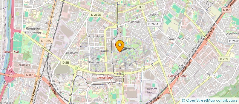 localisation de l'entreprise EPANOUISSEMENT RECHERC INTEGRAT RAYONS X  GRENOBLE