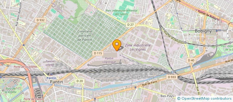 localisation de l'entreprise EPAPHRAS à PANTIN