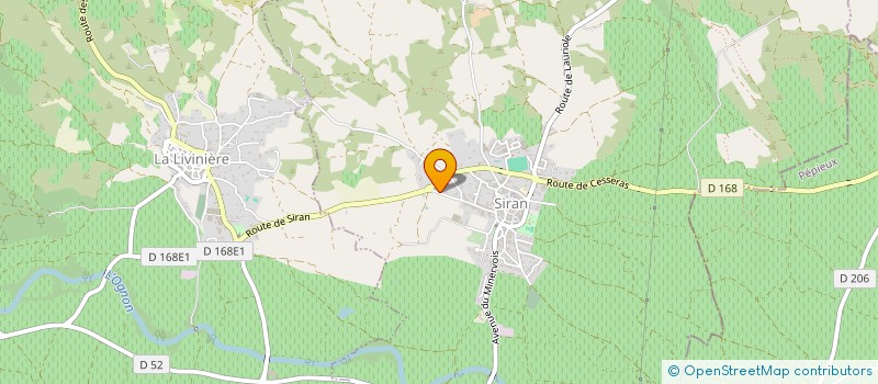 localisation de l'entreprise EPAREUSE DU MINERVOIS  SIRAN