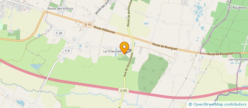 localisation de l'entreprise EPARGNE SANTE  BRAIN-SUR-ALLONNES