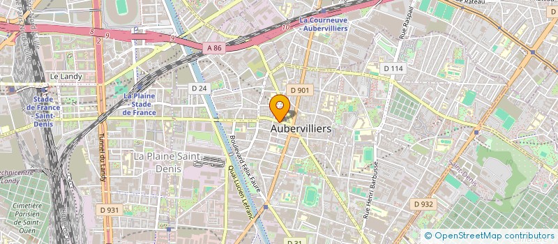 localisation de l'entreprise EPB à AUBERVILLIERS