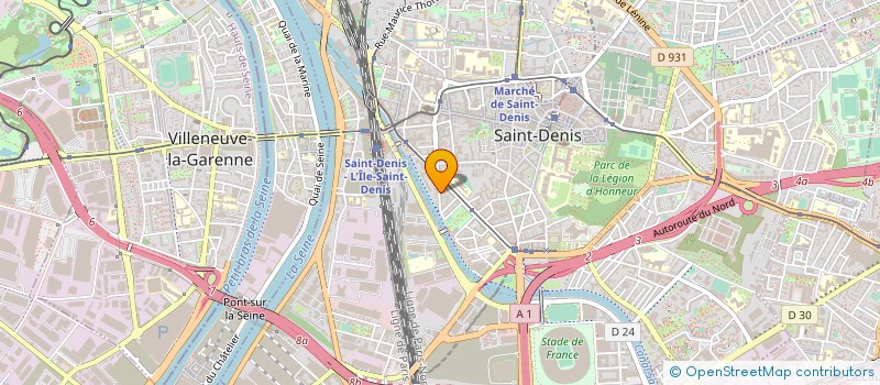 localisation de l'entreprise EPB (ENTREPRISE PARISIENNR BATIMENT) à SAINT-DENIS
