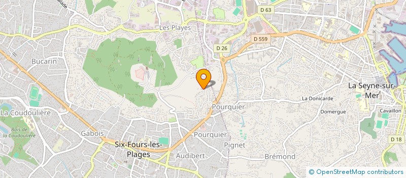 localisation de l'entreprise EPBA INGENIEURS CONSEILS à SIX-FOURS-LES-PLAGES