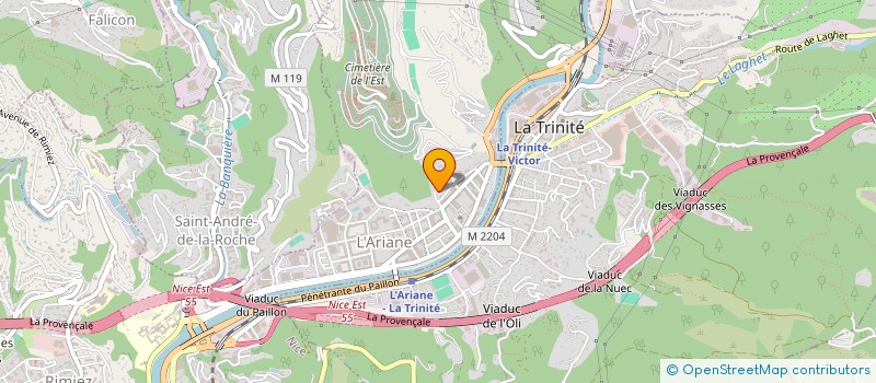 localisation de l'entreprise EPBU à NICE