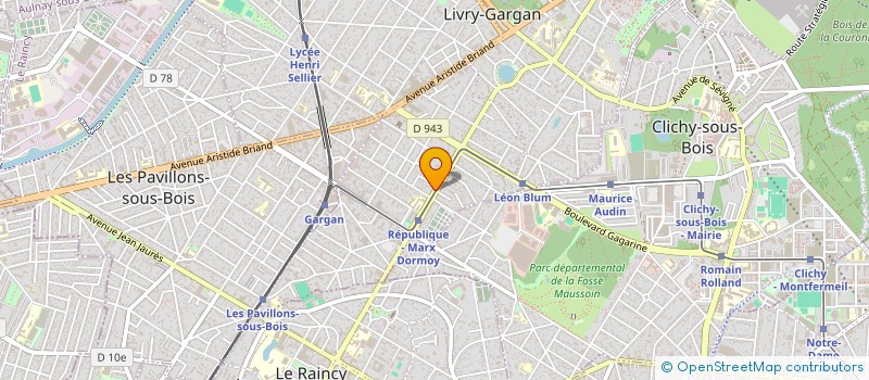 localisation de l'entreprise EPC à LIVRY-GARGAN