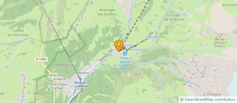 localisation de l'entreprise EPC BLANC  CHAMONIX-MONT-BLANC