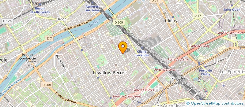 localisation de l'entreprise EPC CONSEILS  LEVALLOIS-PERRET