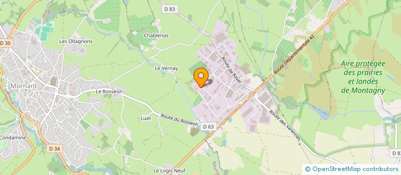 localisation de l'entreprise EPC IMMO  MORNANT