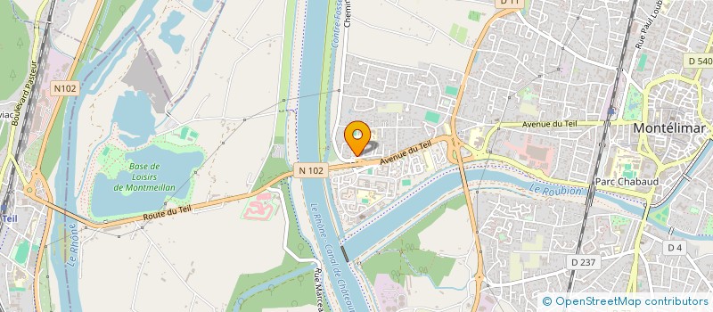 localisation de l'entreprise EPC IMMO  MONTELIMAR