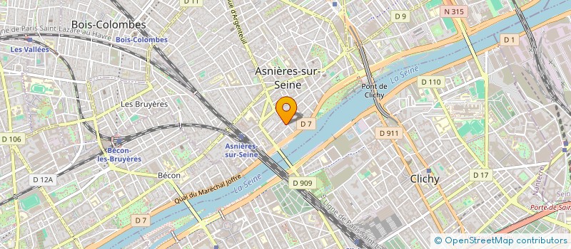 localisation de l'entreprise EPC PROPERTIES à ASNIERES-SUR-SEINE