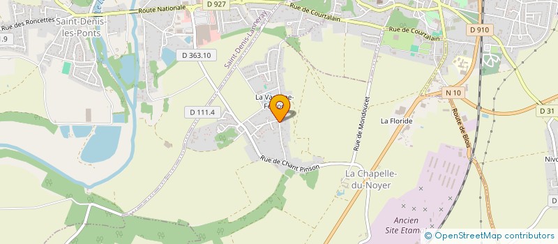 localisation de l'entreprise EPC SERVICES à LA CHAPELLE-DU-NOYER