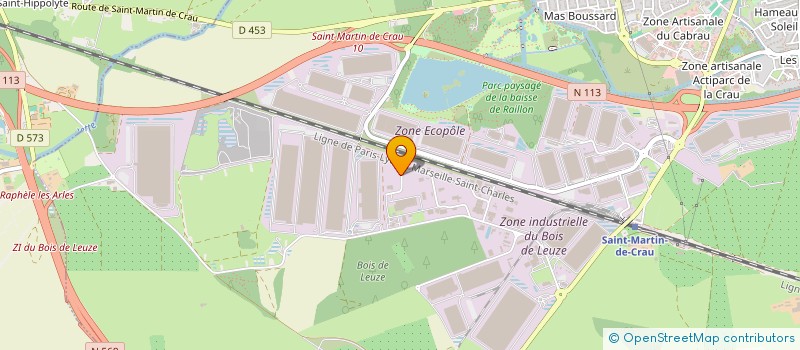 localisation de l'entreprise EPC TRAVAUX PUBLICS à SAINT-MARTIN-DE-CRAU