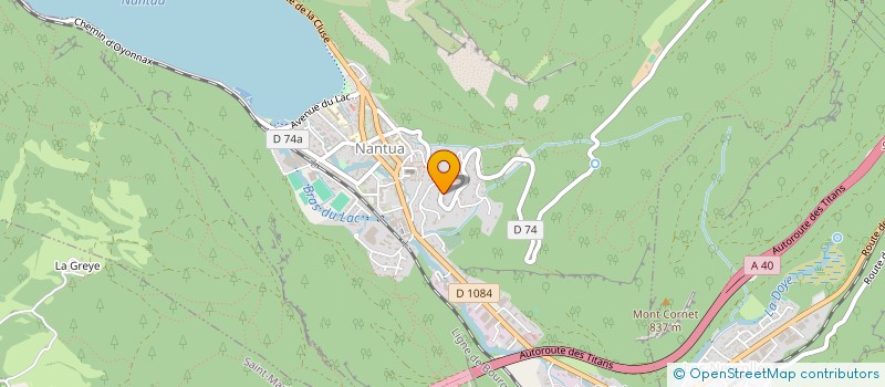 localisation de l'entreprise EPC01 à NANTUA