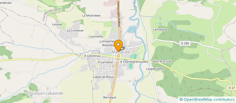 localisation de l'entreprise EPCC à MASSEUBE