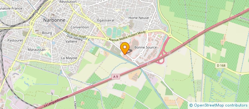 localisation de l'entreprise EPCC NARBO VIA à NARBONNE