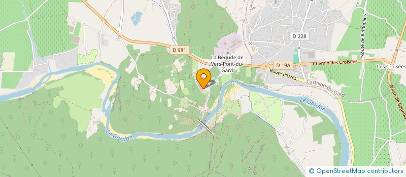 localisation de l'entreprise EPCC PONT DU GARD  VERS-PONT-DU-GARD